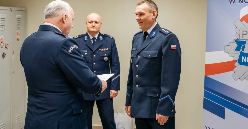 zdjęcie: Lucjan Jaworecki nowym komendantem policji w Grybowie / fot. KMP w Nowym Sączu