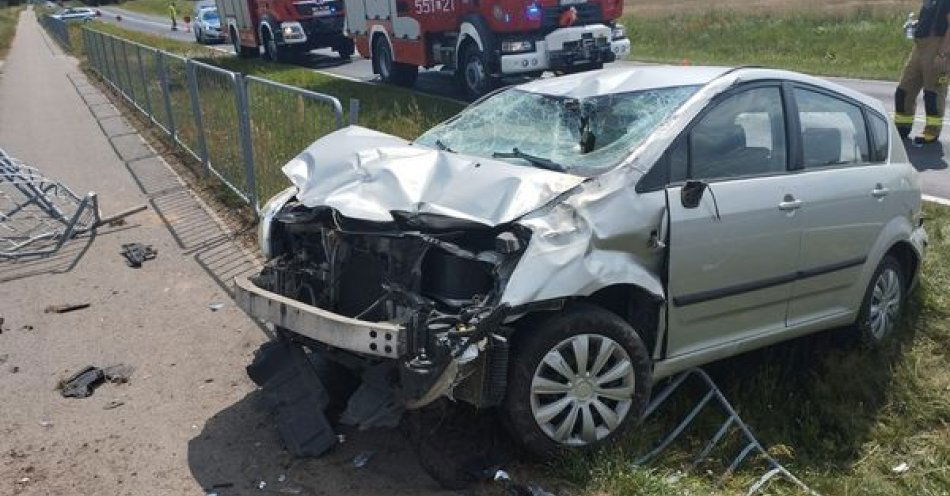 zdjęcie: Wypadek w Różance / fot. KPP Włodawa