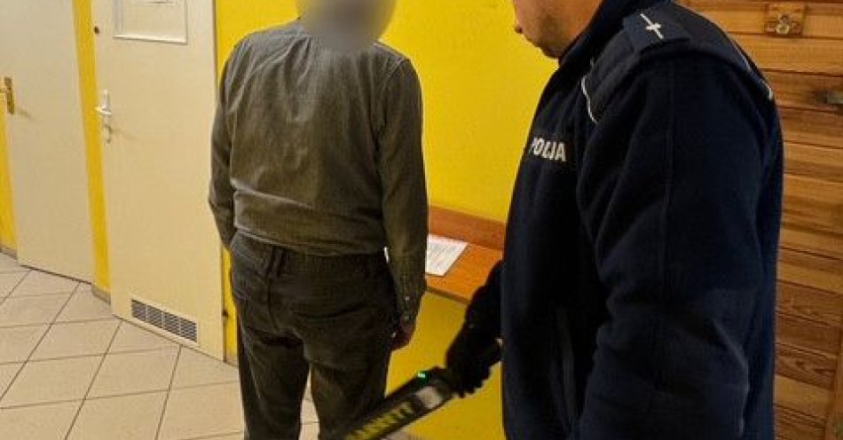 zdjęcie: Mężczyzna zatrzymany po potrąceniu pieszego na trasie Huta Szklana / fot. KPP Czarnków