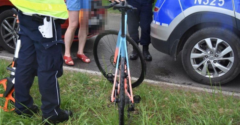 zdjęcie: 18-letni rowerzysta potrącony przez sarnę / fot. KPP w Wejherowie