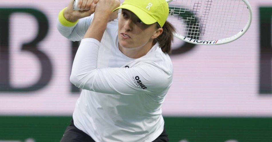 zdjęcie: Turniej WTA w Indian Wells - pewny awans Świątek do ćwierćfinału / fot. PAP