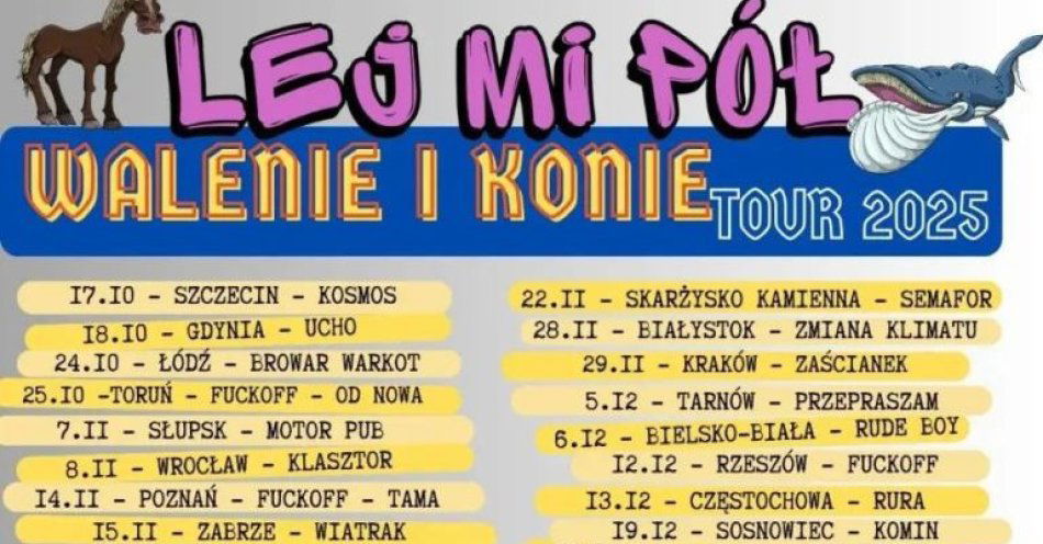 zdjęcie: Walenie i konie - Tour 2025 / kupbilecik24.pl / Walenie i konie - Tour 2025
