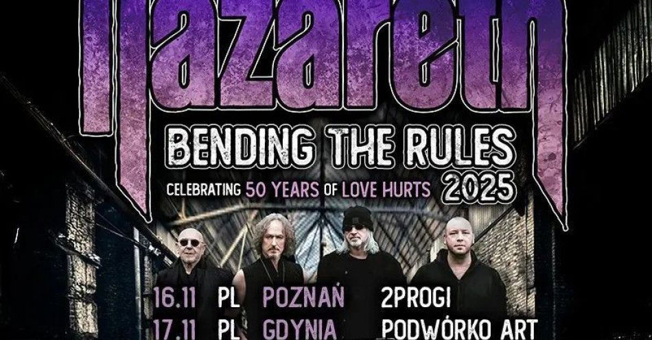 zdjęcie: Nazareth - Bending The Rules Tour 2025 / kupbilecik24.pl / Nazareth - Bending The Rules Tour 2025