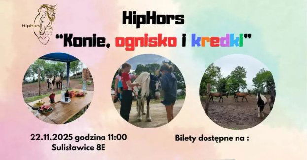 Konie, ognisko i kredki