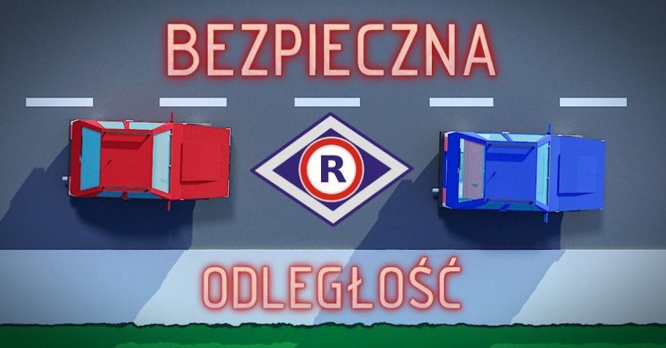 zdjęcie: Dopuszczalna prędkość i bezpieczny odstęp – pamiętaj o tym podczas wakacyjnej podróży / fot. KPP w Nidzicy