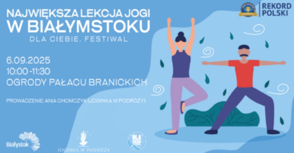 zdjęcie: Największa lekcja jogi w Polsce? Białystok ma na to szansę / fot. nadesłane