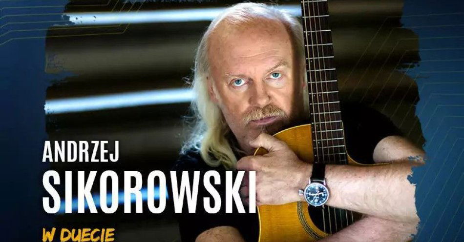 zdjęcie: Andrzej Sikorowski w towarzyszeniu gitarzysty / kupbilecik24.pl / Andrzej Sikorowski w towarzyszeniu gitarzysty