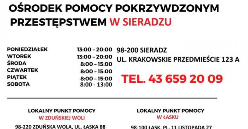 zdjęcie: Jesteś osobą pokrzywdzoną przestępstwem - pamiętaj, że nie jesteś sam / fot. KPP w Zduńskiej Woli