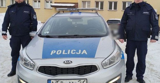 Wieczorny patrol uratował kierowcę z udarem