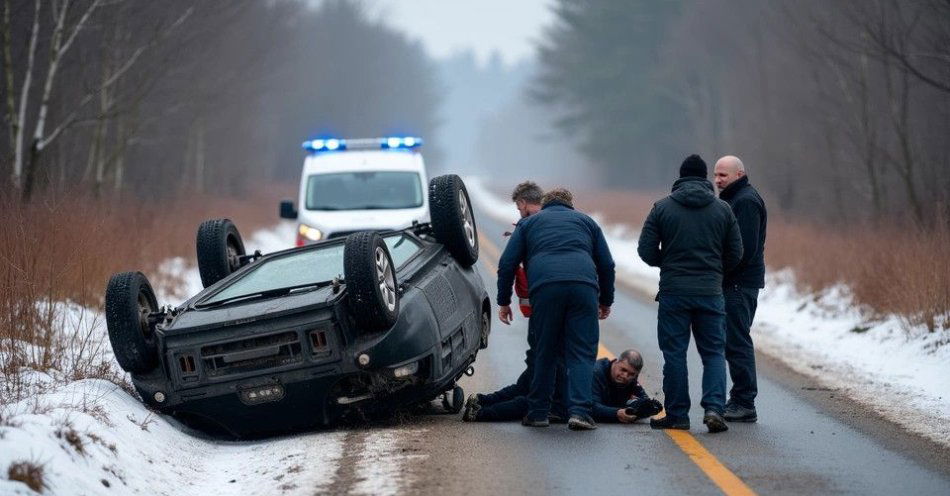 zdjęcie: Dachowanie w Stuchowie: kierowca miał prawie 1,5 promila / TM/ przykładowa ilustracja