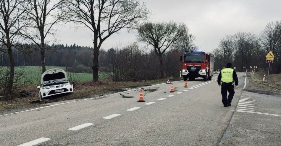 zdjęcie: Najechanie na tył pojazdu przyczyną kolizji / fot. KPP w Olecku