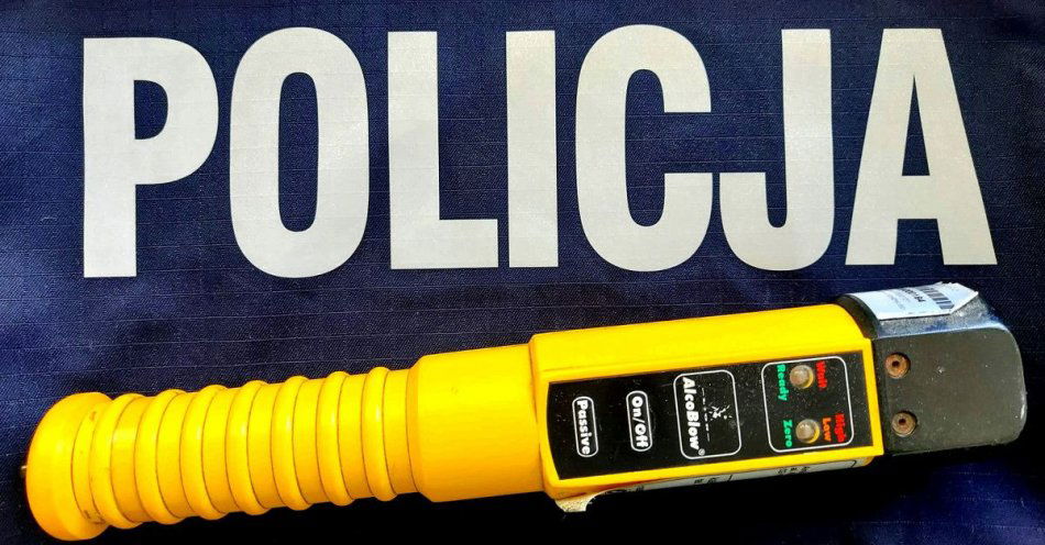 zdjęcie: Nietrzeźwy kierowca polo w rękach mundurowych / fot. KMP w Piotrkowie Trybunalskim