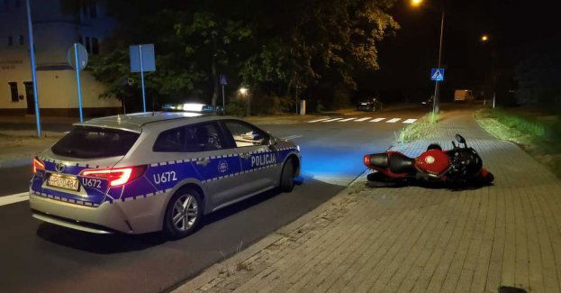 Motocyklista bez uprawnień
