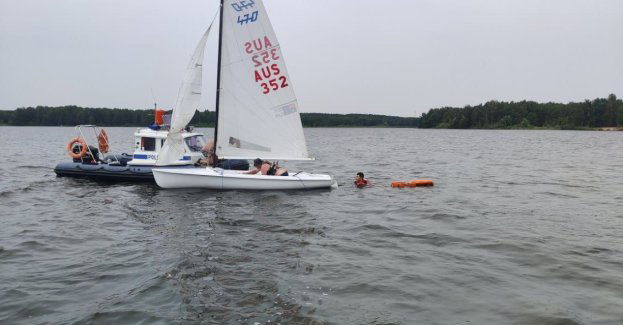 Akcja ratunkowa na Zalewie Sulejowskim