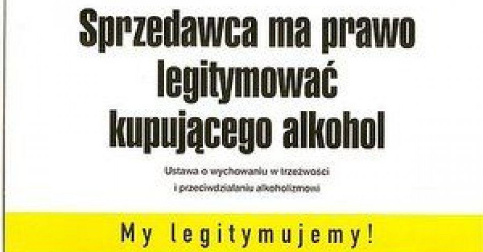 zdjęcie: Alkohol nie dla nieletnich / fot. KPP w Nidzicy