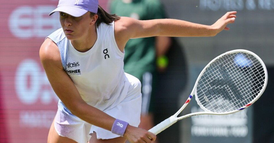 zdjęcie: Iga Świątek awansowała do półfinału tenisowego turnieju WTA w Bad Homburg / fot. PAP