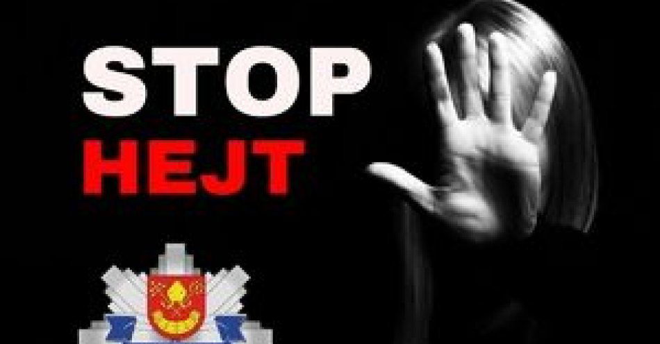 zdjęcie: STOP HEJT! Hejtując narażasz się na odpowiedzialność karną! / fot. KPP w Łasku
