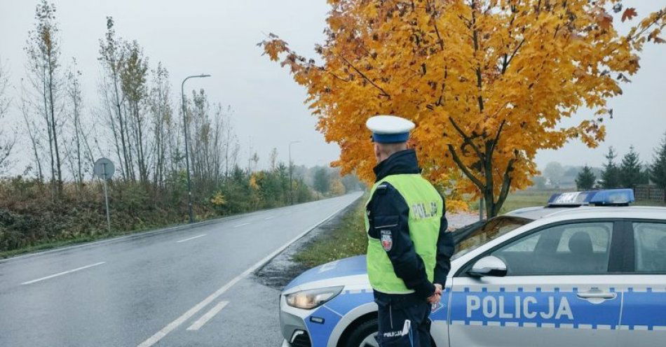 zdjęcie: Dostosuj prędkość do warunków panujących na drodze / fot. KPP w Wołowie