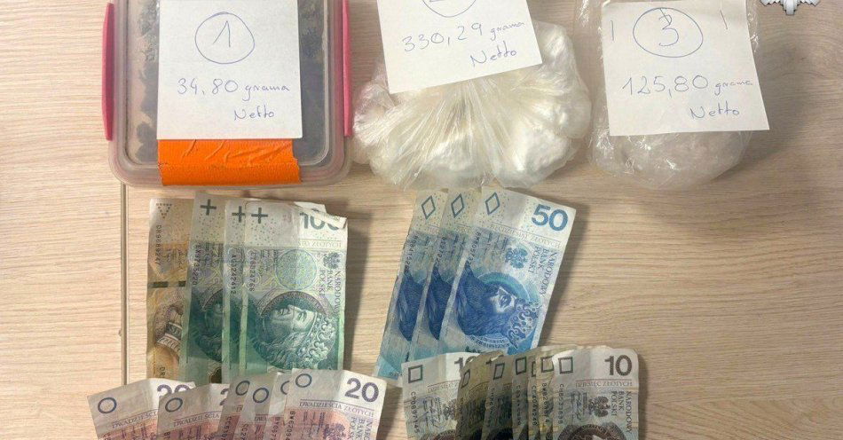 zdjęcie: Cztery osoby zatrzymane w Sosnowcu. Blisko kilogram narkotyków / fot. KMP w Sosnowcu