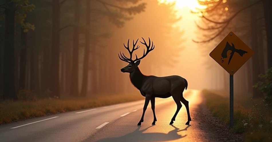 zdjęcie: Groźne spotkania z dziką zwierzyną na drodze. Jak się zachować? / TM/ przykładowa ilustracja