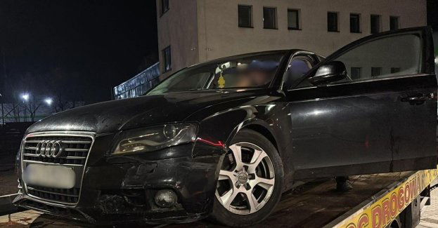 Nietrzeźwy kierowca porzucił Audi na środku ronda w Kościanie