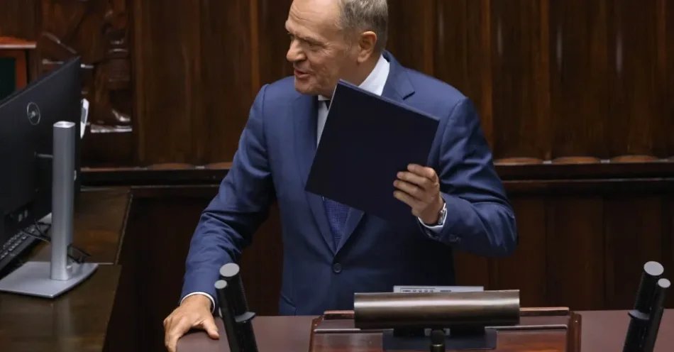 zdjęcie: Premier cytuje zeznania ws. Zondacrypto: Zbyszek obiecał, że jak wróci do MS to ukręci łeb wszystkim tym sprawom / Warszawa, 04.09.2026. Premier Donald Tusk na sali obrad Sejmu, 4 bm. W trzecim, ostatnim dniu posiedzenia izba ma m.in. ponownie głosować odrzucenie prezydenckiego weta ws. kryptoaktywów. (jm) PAP/Albert Zawada