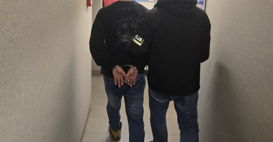 zdjęcie: 34 letni zatrzymany po kradzieży z samochodu handlowego / fot. KPP Sępólno Krajeńskie