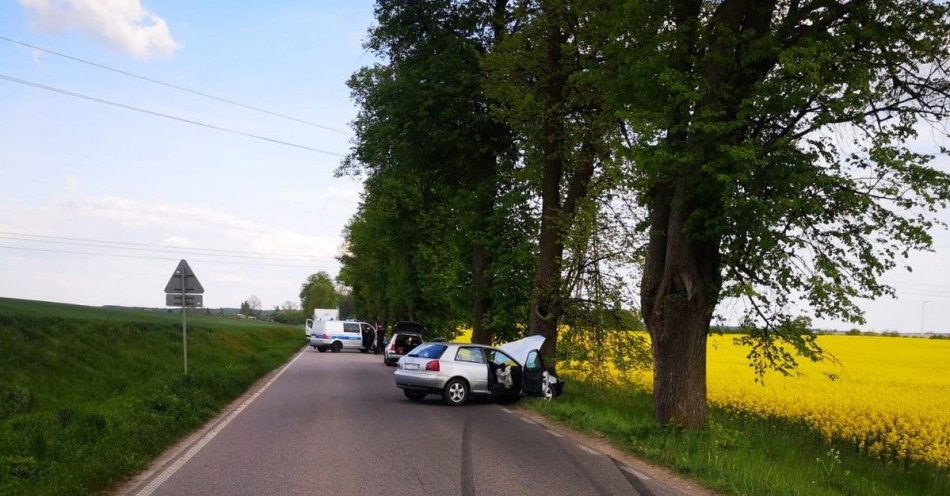 zdjęcie: Policjanci wyjaśniają okoliczności wypadku w szpitalnej wsi / fot. KPP w Sztumie