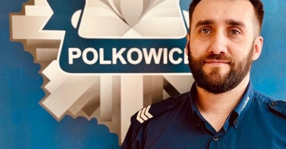 zdjęcie: Dzielnicowy z krwi i kości Arkadiusz Żurawiecki / fot. KPP w Polkowicach