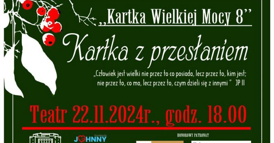 zdjęcie: Kartka Wielkiej Mocy 8 / fot. UM Grudziądz