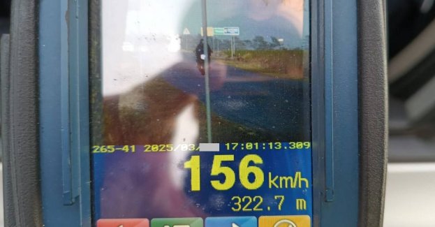 Wysoki mandat za szybką jazdę motocyklem