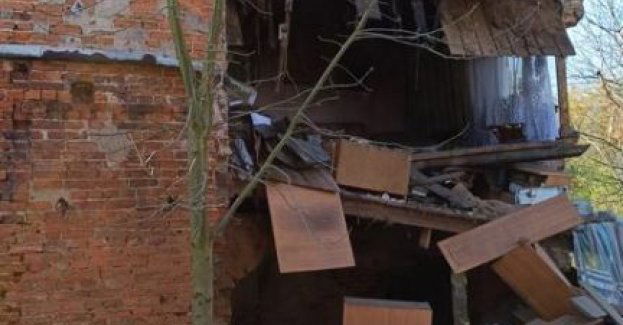 Zawaliła się ściana budynku - policjanci ustalają okoliczności zdarzenia