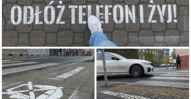 Pamiętaj! Korzystanie z telefonu komórkowego podczas przechodzenia przez jezdnię jest bardzo niebezpieczne i zabronione!