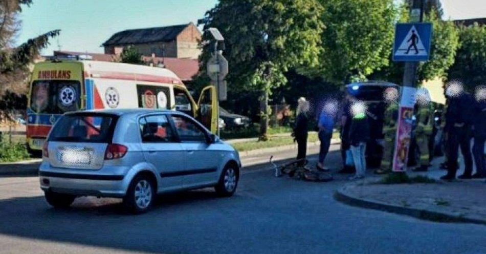 zdjęcie: Kolizja drogowa z udziałem rowerzystki / fot. KPP w Węgrowie