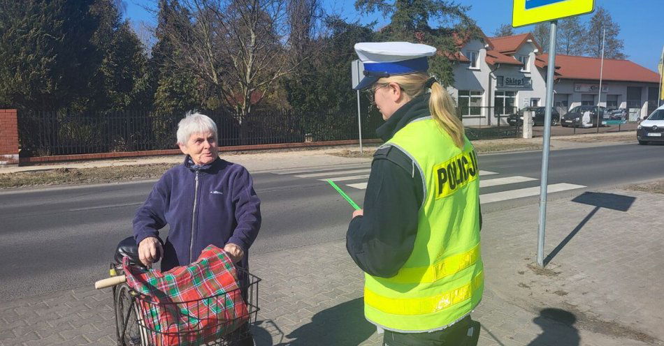 zdjęcie: NURD w powiecie aleksandrowskim Kontrole na przejściach dla pieszych / fot. KPP Aleksandrów