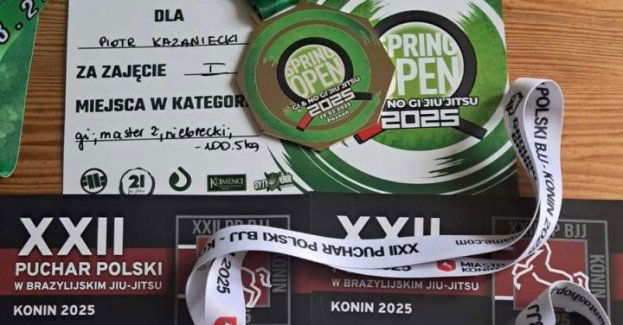 Policjant dwukrotnym złotym medalistą w brazylijskim Jiu-Jitsu