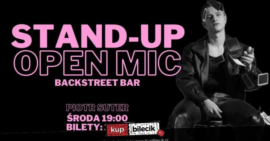 zdjęcie: Środowy wieczór Open Mic w Backstreecie! / kupbilecik24.pl / Środowy wieczór Open Mic w Backstreecie!