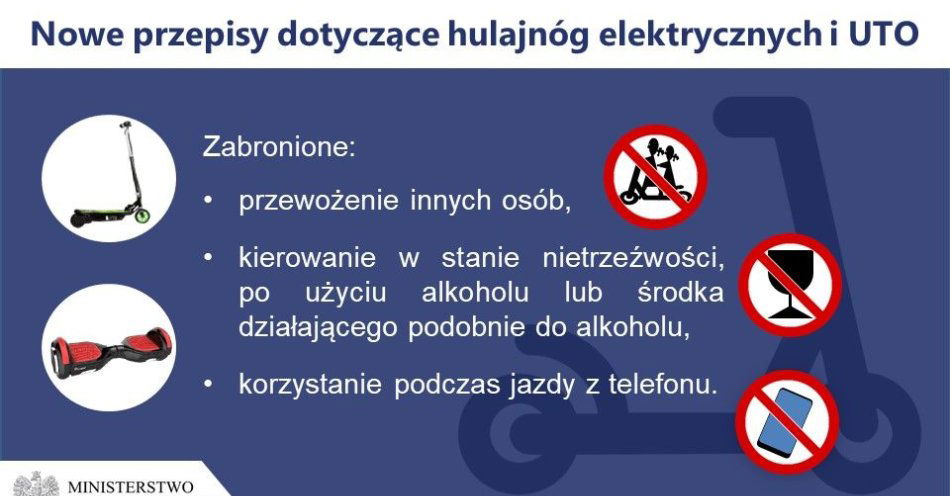 zdjęcie: Wypadek nieletnich na hulajnodze. Przypominamy, że hulajnoga elektryczna jest przeznaczona do przewozu tylko jednej osoby - przewożenie pasażerów jest / fot. KMP w Radomiu