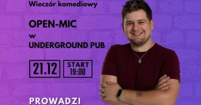 Open-mic w Underground Pub Prowadzi: Kubuś Pudło