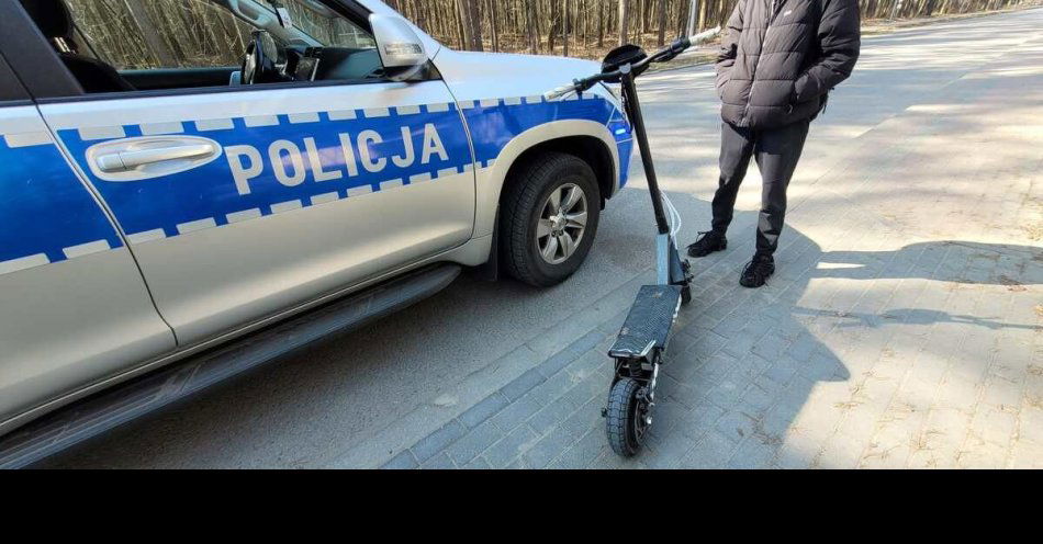 zdjęcie: Ponad 200 kontroli e hulajnóg i nietrzeźwy kierujący / fot. KPP w Kozienicach