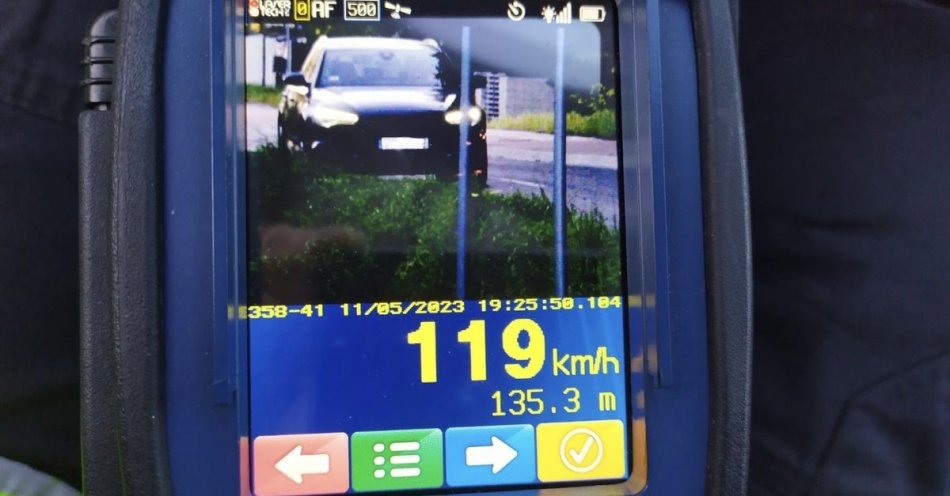 zdjęcie: Pędził 119 km/h w obszarze zabudowanym! / fot. KMP w Siedlcach