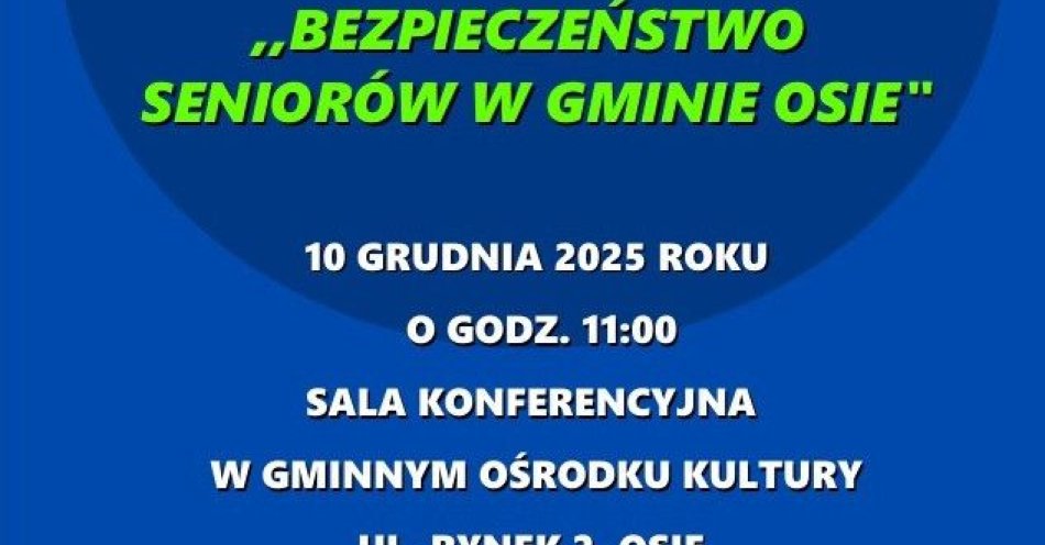 zdjęcie: Debata w Osiu o bezpieczeństwie seniorów / fot. KPP w Świeciu