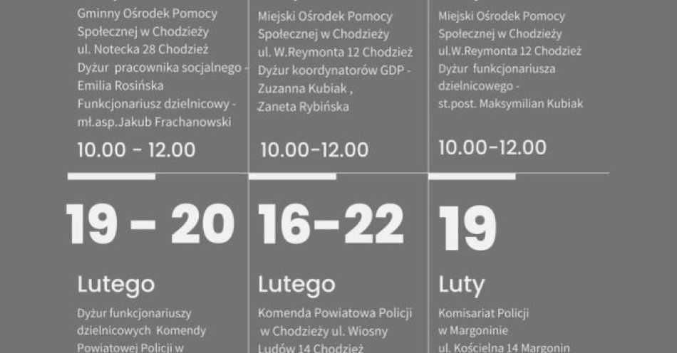 zdjęcie: Tydzień pomocy dla ofiar przestępstw w powiecie chodzieskim / fot. KPP Chodzież