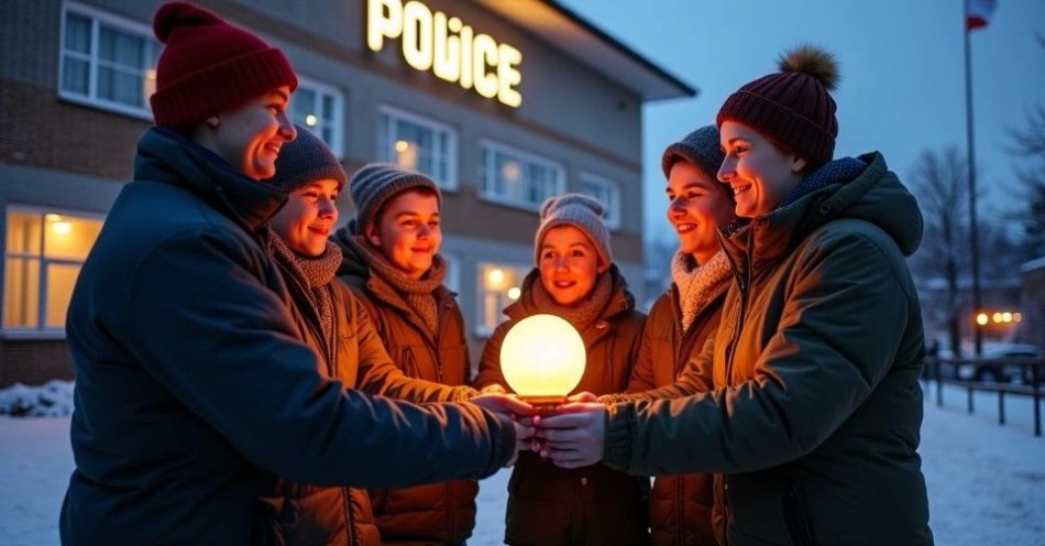 zdjęcie: Betlejemskie Światło Pokoju w mieleckiej komendzie policji / TM/ przykładowa ilustracja