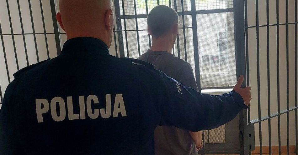 zdjęcie: Sprawca kradzieży laptopów zatrzymany przez policjantów / fot. KPP w Łęczycy