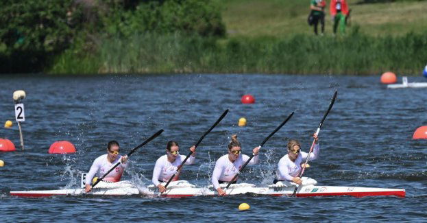 Igrzyska Europejskie - złoty medal kobiecej czwórki kajakowej na 500 m