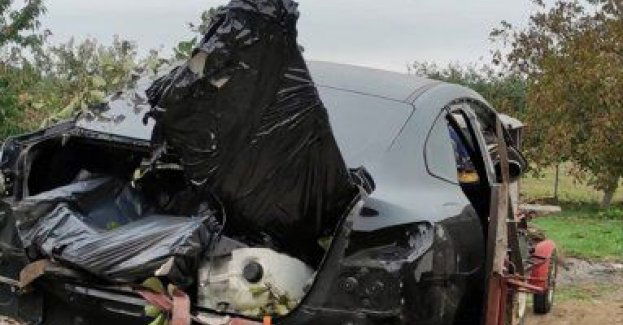 Kradziony jaguar przewożony rozrzutnikiem rolniczym