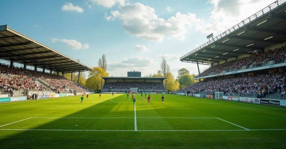 zdjęcie: Prochowiczanka Prochowice wchodzi w drugą połowę sezonu z mocną pozycją w tabeli / Piłkarze Prochowiczanki Prochowice podczas meczu na Stadionie Miejskim