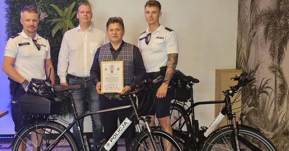 zdjęcie: Tabor bialskich mundurowych zwiększył się o dwa jednoślady / fot. KMP Biała Podlaska