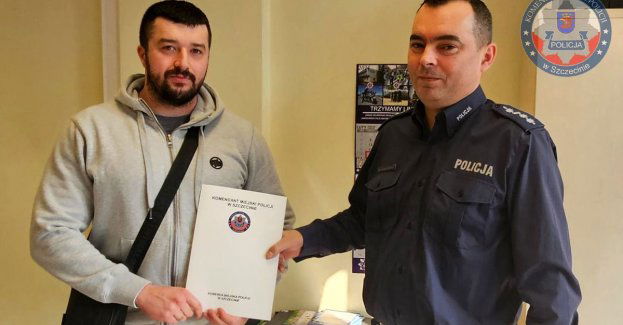 Pan Marcin podjął ważną decyzje - zostanie policjantem szczecińskiej drogówki